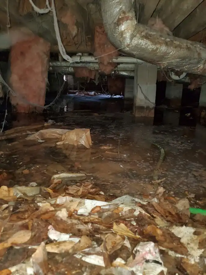 Crawl space flood assessment for Commercial Water Damage Restoration in Layton